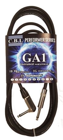 CBI GA American Made Guitar Instrument Cable 1 Right Angle