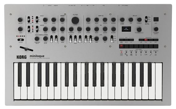 Korg Minilogue 4 Voice Analog Polyphonic Synthesizer with Sequencer