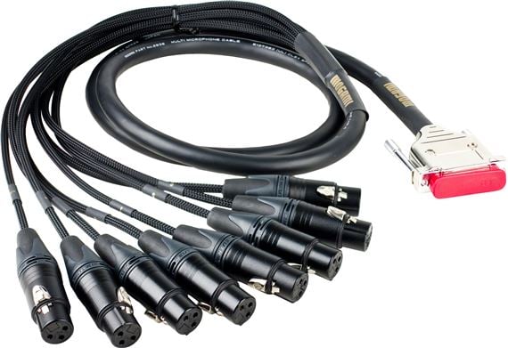 Mogami Gold DB25 to XLR Female 8 Channel Recording Snakes