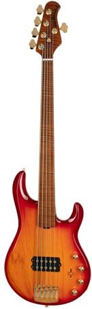 Ernie Ball Music Man StingRay 5 Special BFR Fretless Bass with Case Fuego