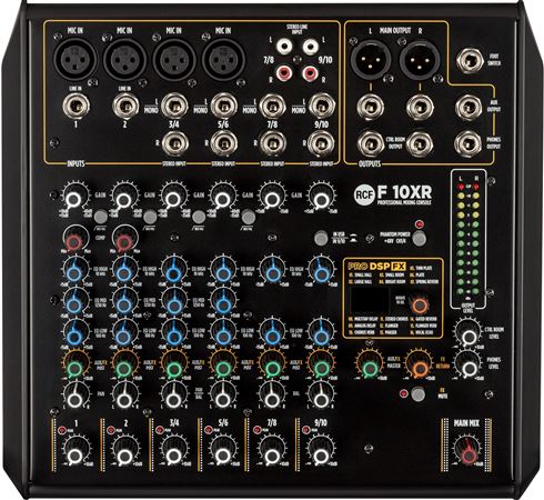 RCF F 10XR 10-Channel USB Mixer With Effects
