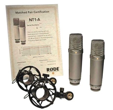 Rode NT1A Stereo Matched Pair Vocal Condenser Microphones
