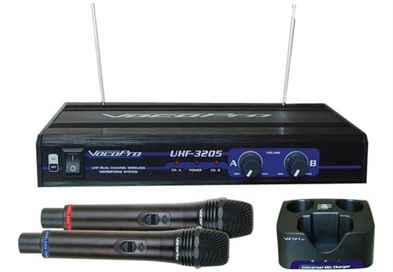 VocoPro UHF3205 Rechargable Wireless Handheld Mic System