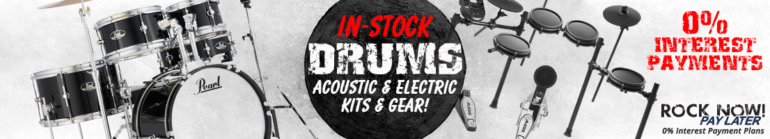 In-Stock Drums | Acoustic & Electric Gear