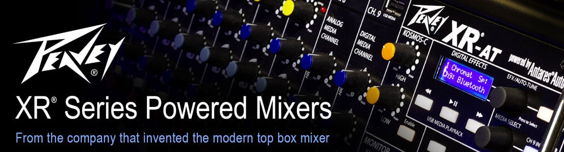 XR Series Powered Mixers - From the company that invented the modern top box mixer